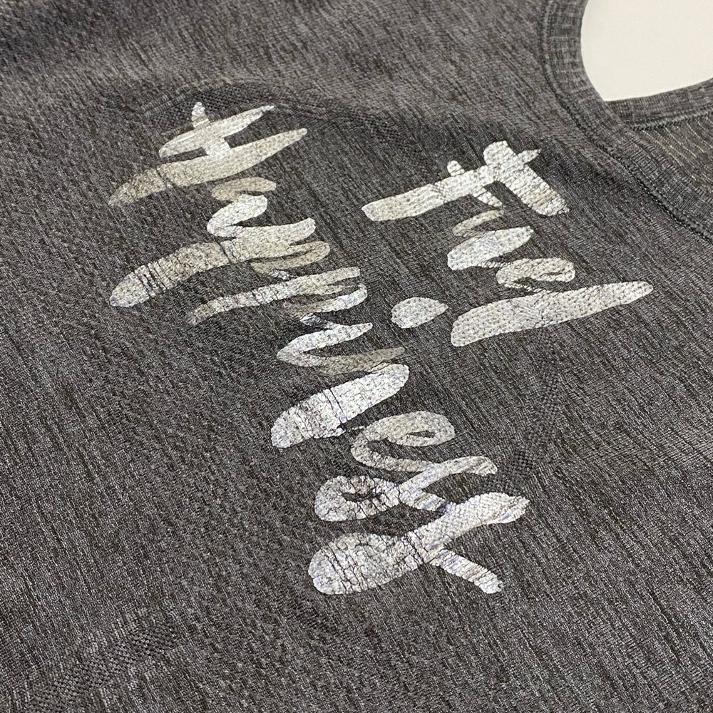 Lululemon Run: Swiftly Tech Tank Hthrd Black 2 Euc - image 8